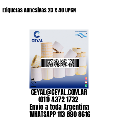 Etiquetas Adhesivas 23 x 40 UPCN