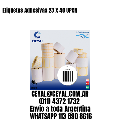 Etiquetas Adhesivas 23 x 40 UPCN