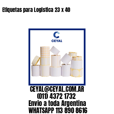 Etiquetas para Logistica 23 x 40