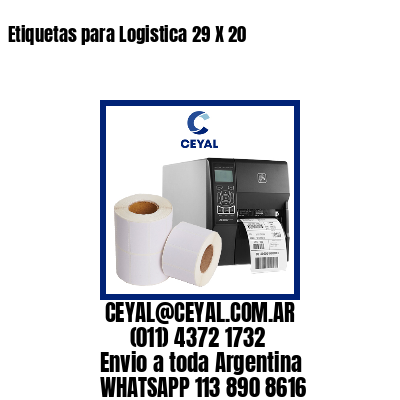 Etiquetas para Logistica 29 X 20