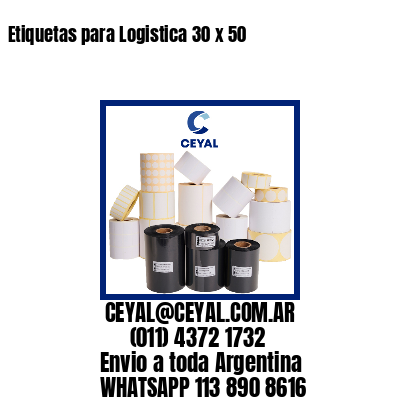 Etiquetas para Logistica 30 x 50