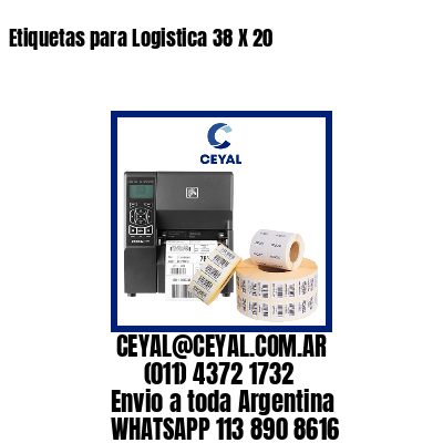 Etiquetas para Logistica 38 X 20