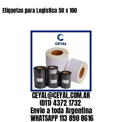 Etiquetas para Logistica 50 x 100