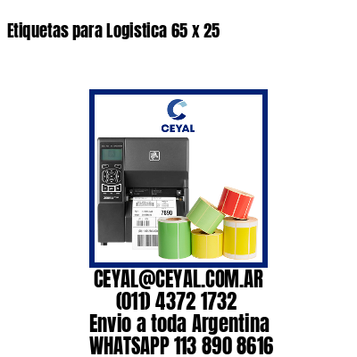 Etiquetas para Logistica 65 x 25