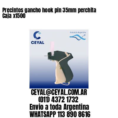 Precintos gancho hook pin 35mm perchita Caja x1500