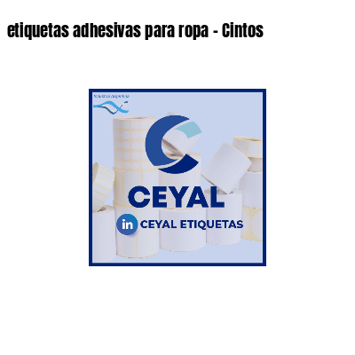 etiquetas adhesivas para ropa - Cintos