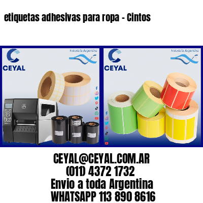 etiquetas adhesivas para ropa - Cintos