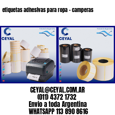 etiquetas adhesivas para ropa – camperas