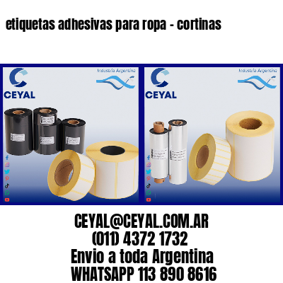 etiquetas adhesivas para ropa – cortinas