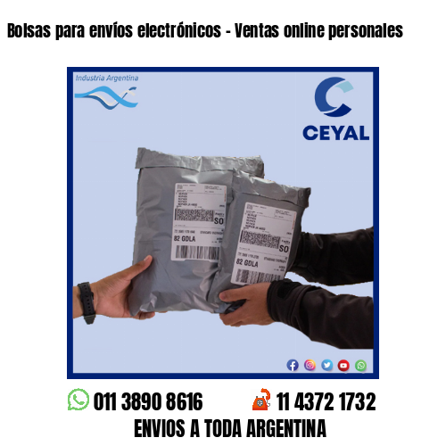 Bolsas para envíos electrónicos – Ventas online personales