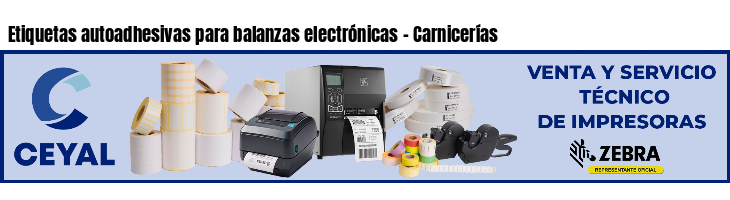 Etiquetas autoadhesivas para balanzas electrónicas - Carnicerías