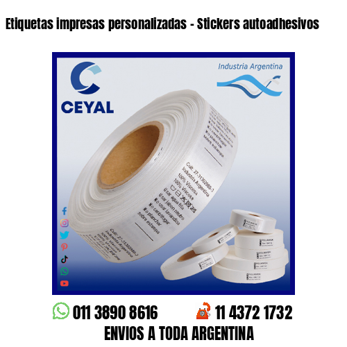 Etiquetas impresas personalizadas – Stickers autoadhesivos