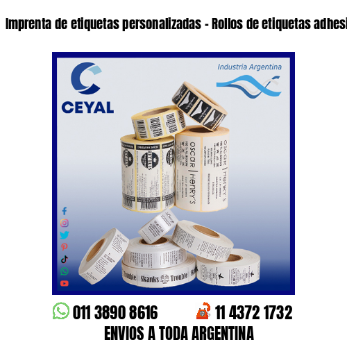 Imprenta de etiquetas personalizadas – Rollos de etiquetas adhesivas en blanco