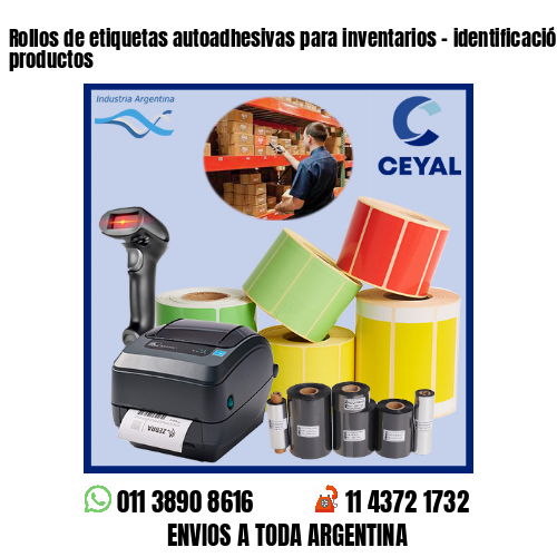 Rollos de etiquetas autoadhesivas para inventarios – identificación de productos