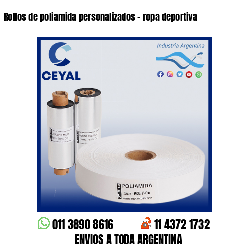 Rollos de poliamida personalizados – ropa deportiva