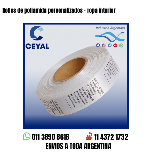 Rollos de poliamida personalizados – ropa interior