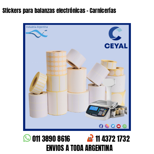 Stickers para balanzas electrónicas - Carnicerías