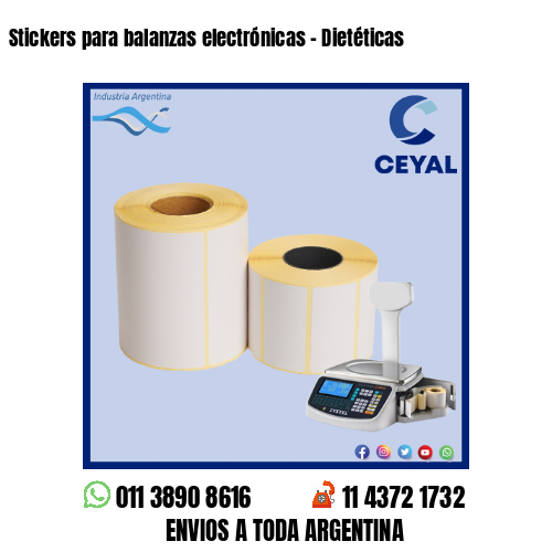 Stickers para balanzas electrónicas – Dietéticas