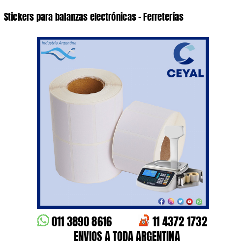 Stickers para balanzas electrónicas – Ferreterías