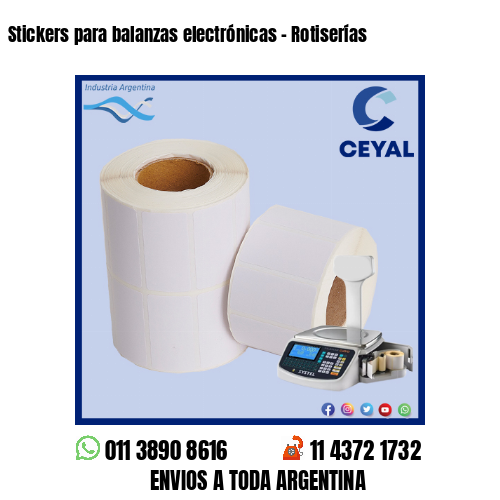 Stickers para balanzas electrónicas – Rotiserías