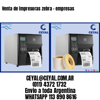 Venta de impresoras zebra – empresas