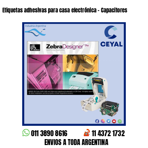 Etiquetas adhesivas para casa electrónica – Capacitores