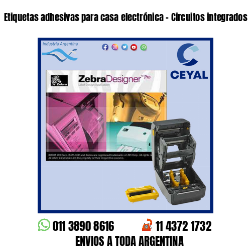 Etiquetas adhesivas para casa electrónica – Circuitos integrados