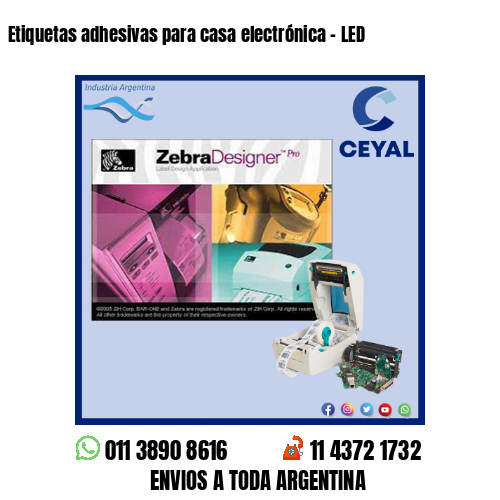 Etiquetas adhesivas para casa electrónica – LED