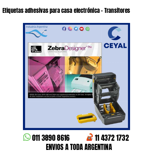 Etiquetas adhesivas para casa electrónica – Transitores