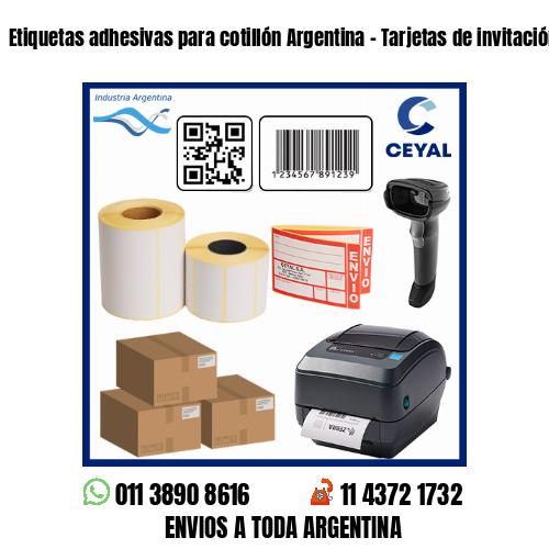 Etiquetas adhesivas para cotillón Argentina – Tarjetas de invitación