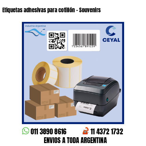 Etiquetas adhesivas para cotillón – Souvenirs