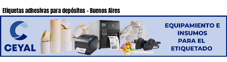 Etiquetas adhesivas para depósitos - Buenos Aires