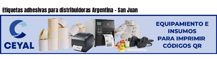 Etiquetas adhesivas para distribuidoras Argentina - San Juan