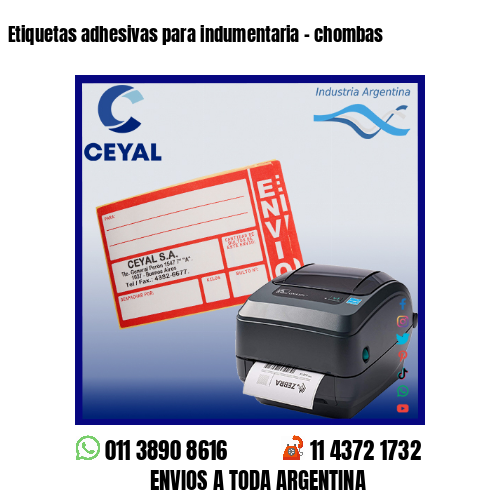 Etiquetas adhesivas para indumentaria – chombas