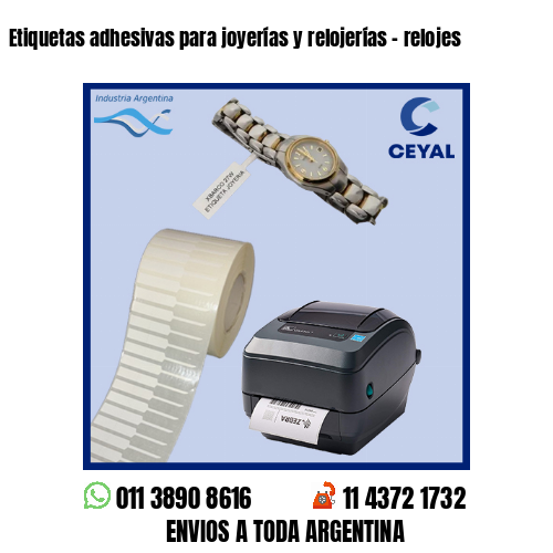 Etiquetas adhesivas para joyerías y relojerías – relojes