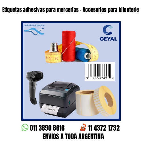 Etiquetas adhesivas para mercerías – Accesorios para bijouterie