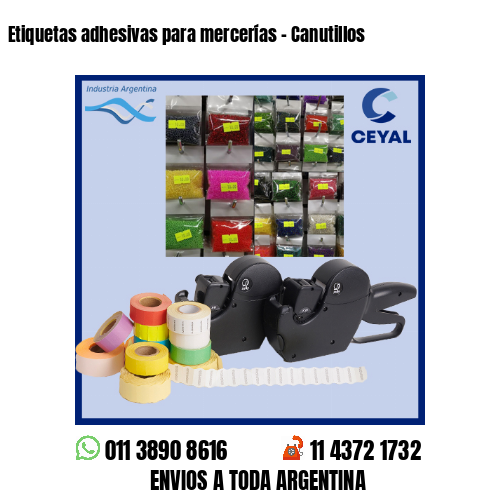 Etiquetas adhesivas para mercerías – Canutillos