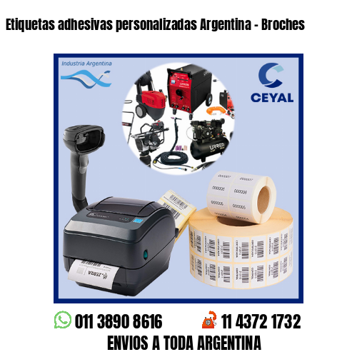 Etiquetas adhesivas personalizadas Argentina – Broches