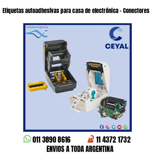 Etiquetas autoadhesivas para casa de electrónica – Conectores