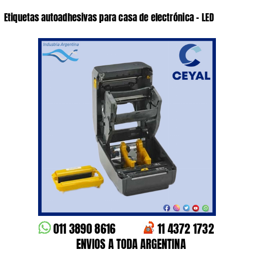 Etiquetas autoadhesivas para casa de electrónica – LED