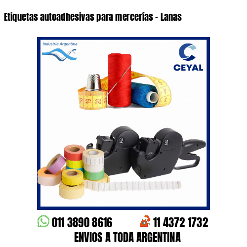 Etiquetas autoadhesivas para mercerías – Lanas