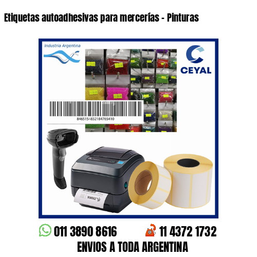 Etiquetas autoadhesivas para mercerías – Pinturas