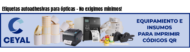 Etiquetas autoadhesivas para ópticas - No exigimos mínimos!