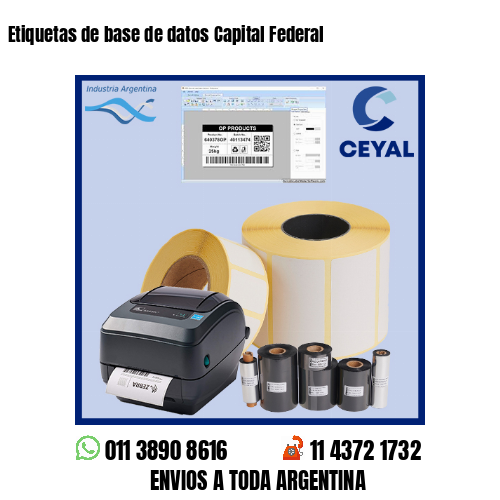 Etiquetas de base de datos Capital Federal