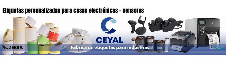 Etiquetas personalizadas para casas electrónicas - sensores