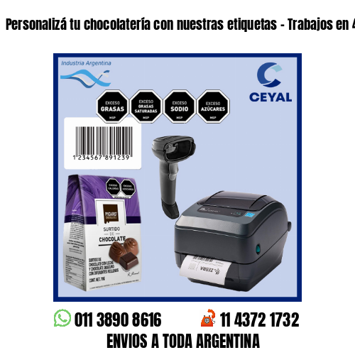 Personalizá tu chocolatería con nuestras etiquetas – Trabajos en 48 hs!