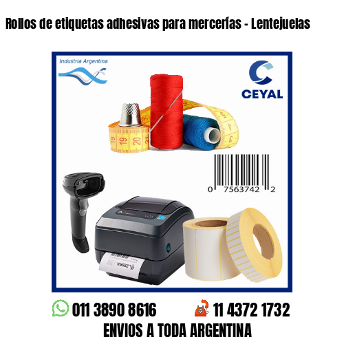 Rollos de etiquetas adhesivas para mercerías – Lentejuelas