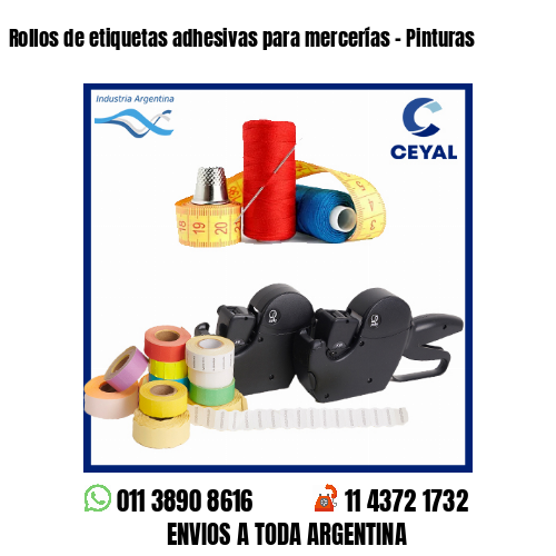 Rollos de etiquetas adhesivas para mercerías – Pinturas