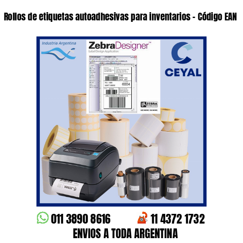 Rollos de etiquetas autoadhesivas para inventarios – Código EAN