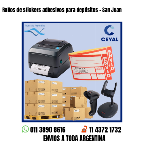 Rollos de stickers adhesivos para depósitos – San Juan